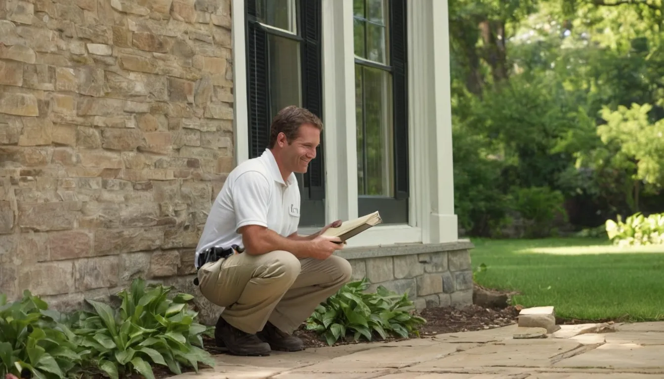 A local provider inspecting the foundation of an older colonial home in the Leesburg area